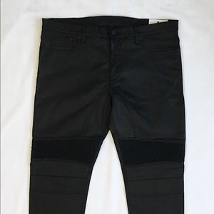 Belstaff Black Waxed Pants Jeans W38 L33 Eastham